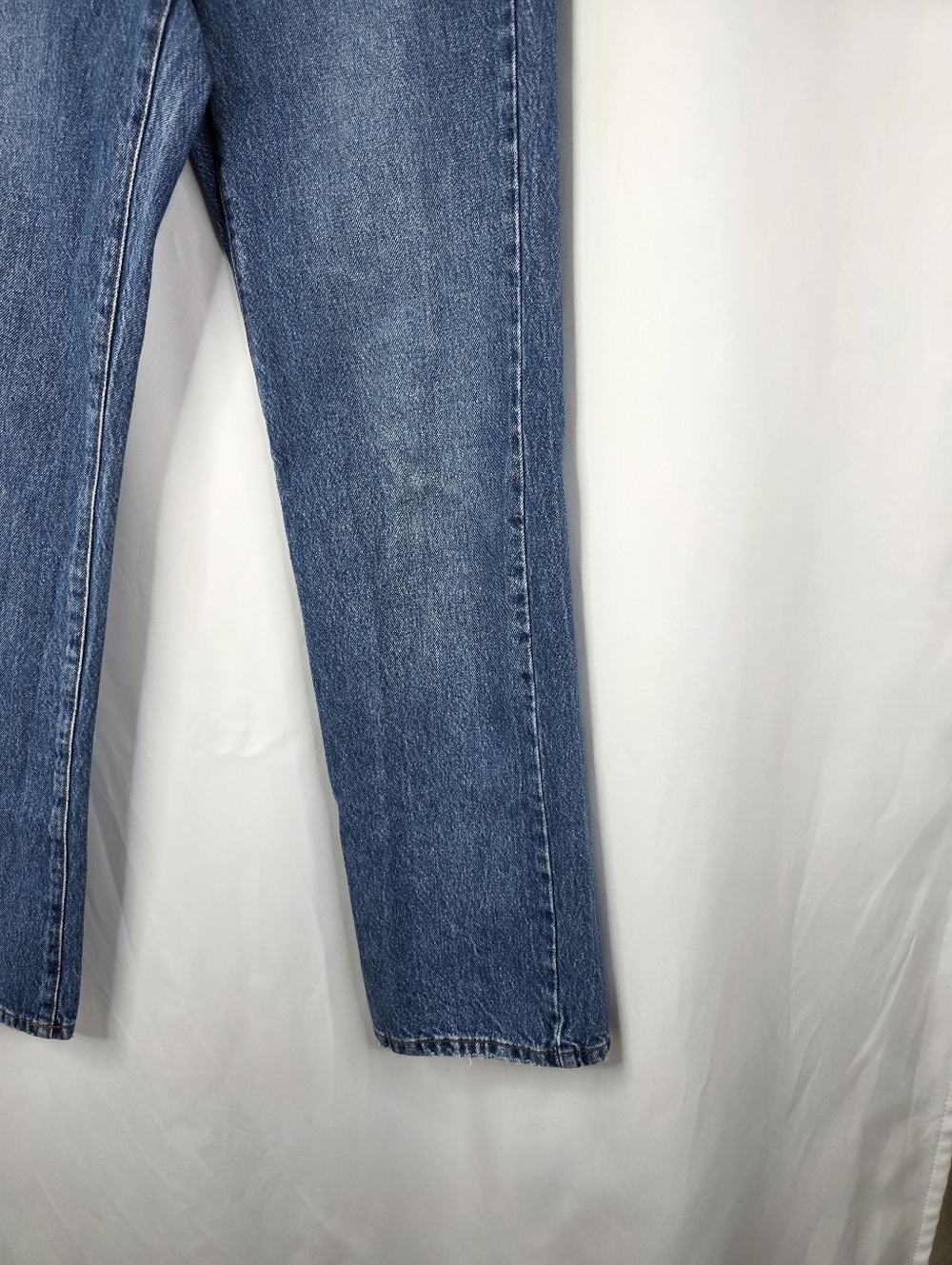 Garage Denim Juniors Size 3 90s Straight Jeans Washed Charlie Blue Mid Cotton - Picture 6 of 15